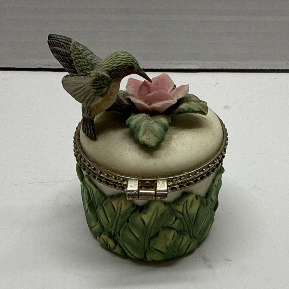 Hummingbird Club Trinket Box  3.5" Crystal Cathedral Ministries 2002 Hour Power - Picture 4 of 9